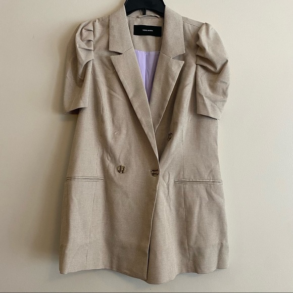 NEW Vero Moda Plus Size Eysia Short Puffed-Sleeve Blazer - Picture 4 of 11